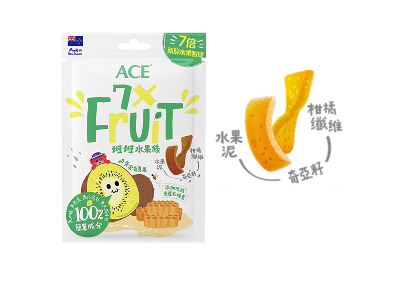 【ACE】<br>
斑斑水果條(口味依現場隨機提供)32公克/袋