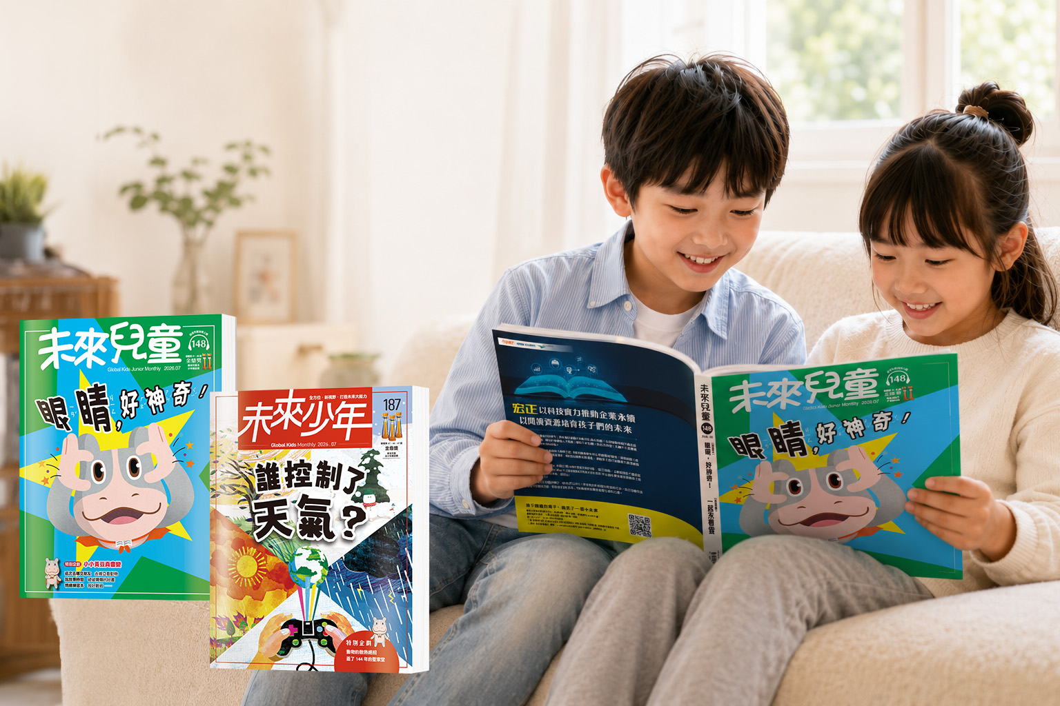 未來兒童與未來少年雜誌主視覺